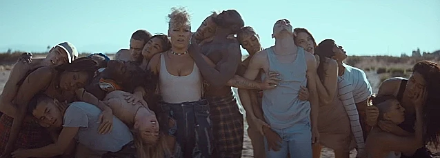 פינק בקליפ לשיר What About Us