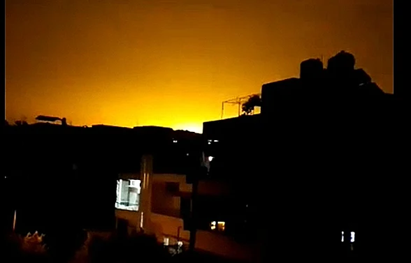 אחת מהתיקפות עליהן דיווחה הטלוויזיה הסורית הרשמית