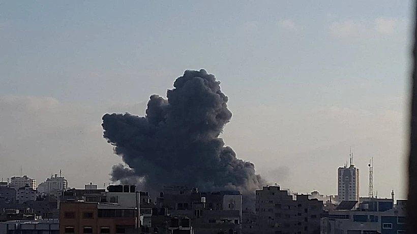 רצועת עזה לאחר תקיפות חיל האוויר