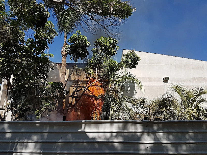 שריפה במכללת ספיר(חדשות עשר )