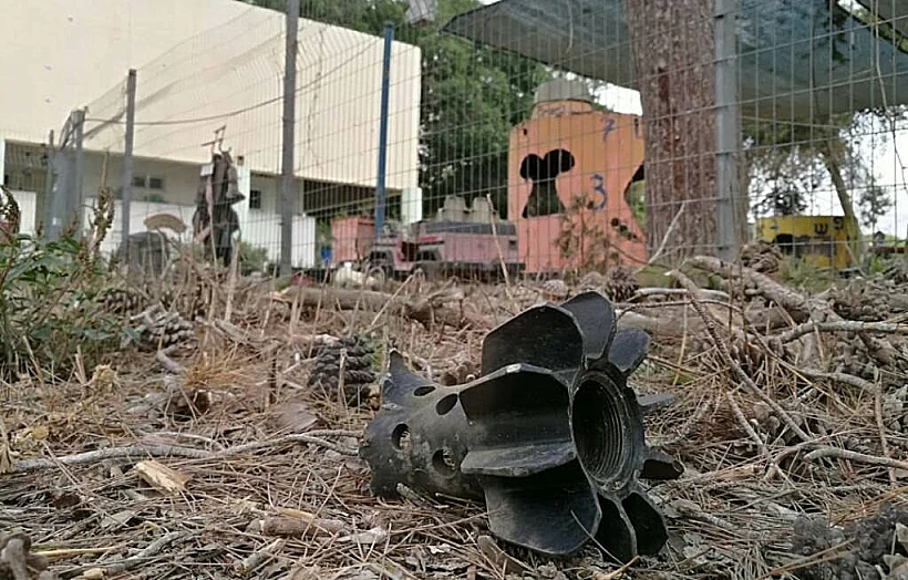 פצצת מרגמה שנחתה סמוך לגן ילדים