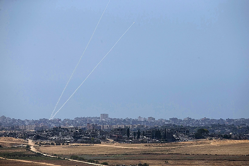 ירי רקטות מעזה לעבר ישראל