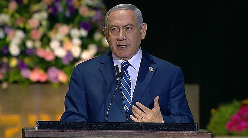ראש הממשלה נתניהו בטקס הדלקת המשואות בהר הרצל