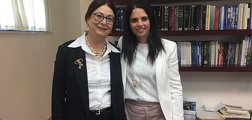 שרת המשפטים איילת שקד ונשיאת העליון חיות(דוברות שרת המשפטים )