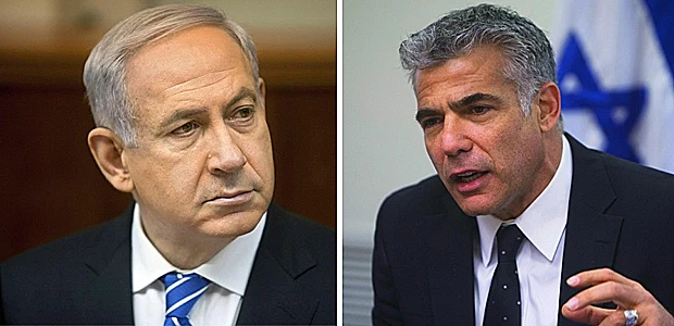 יאיר לפיד ובנימין נתניהו