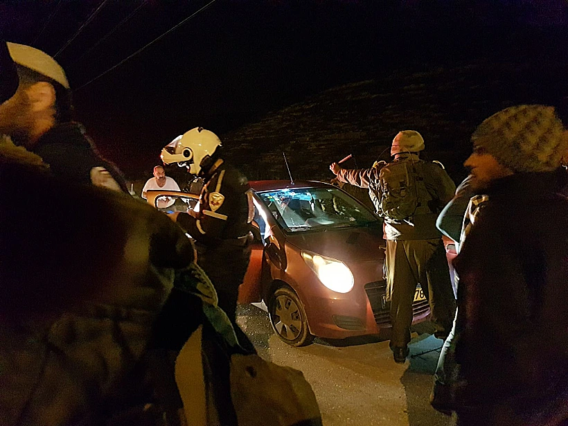 זירת הפיגוע בחוות גלעד