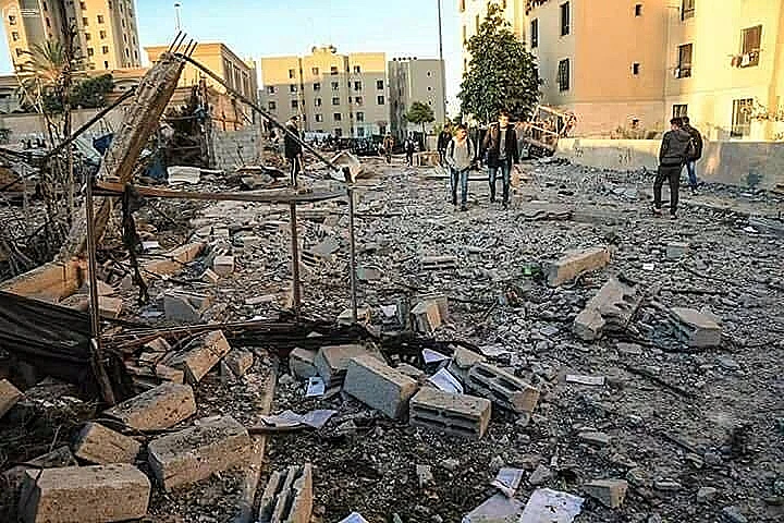 ההריסות בעזה לאחר תקיפת חיל האוויר