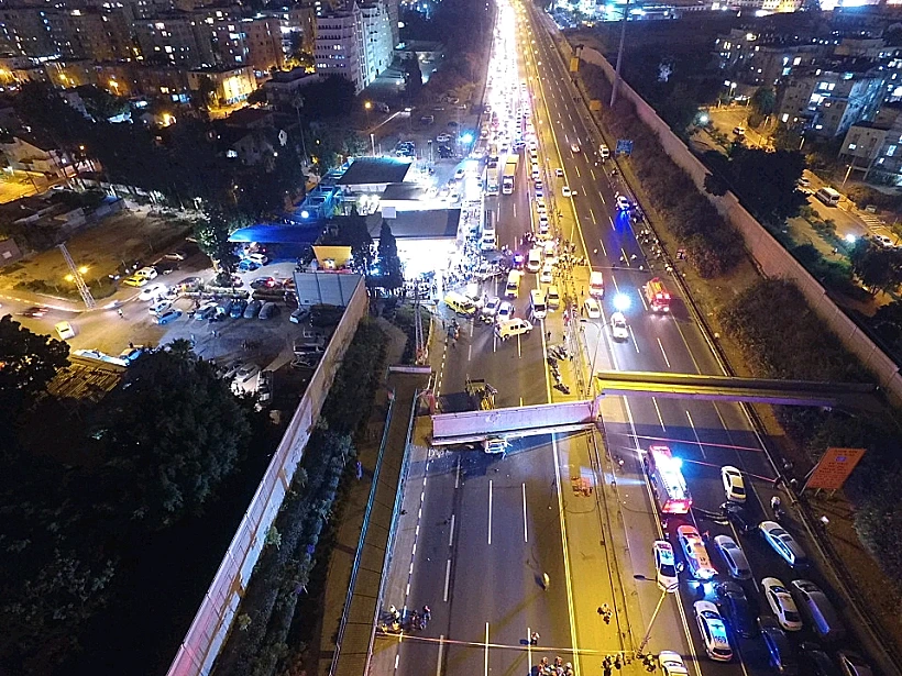 קריסת גשר בסמוך לגבעת שמואל
