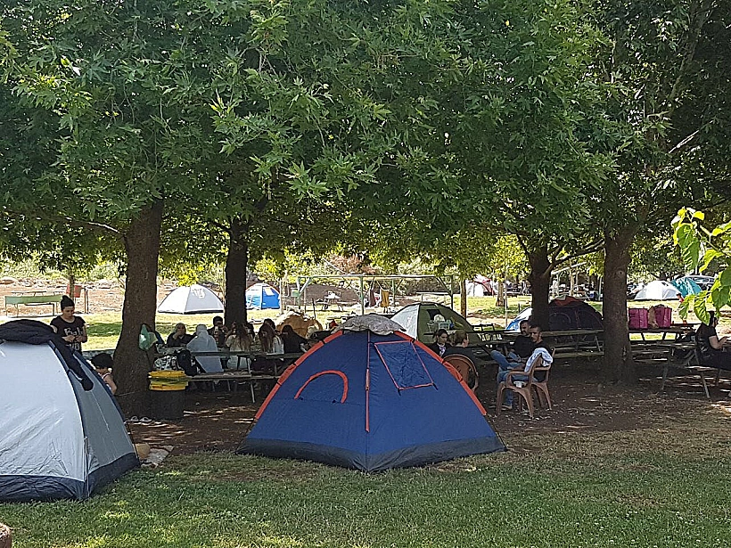 נופשים בחופי הכינרת ביום העצמאות 2017