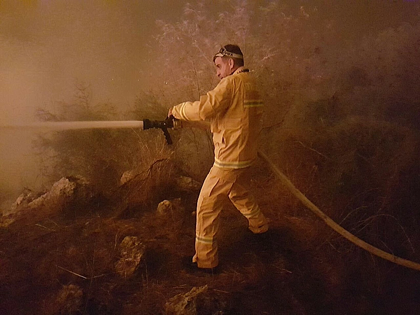 אזור השריפה בנווה שלום