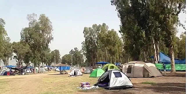 עומס בחופי הכינרת