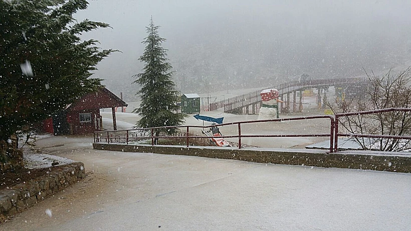 שלג באתר החרמון