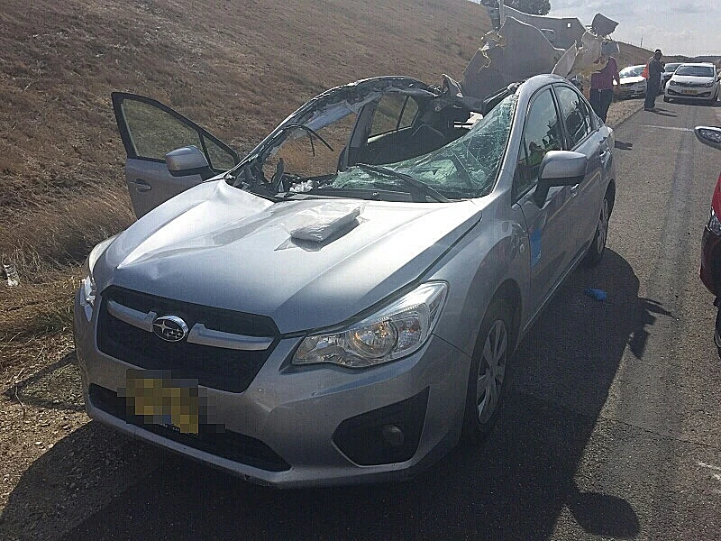 זירת תאונת הדרכים בכביש 6, בה נהרגו שתי נשים