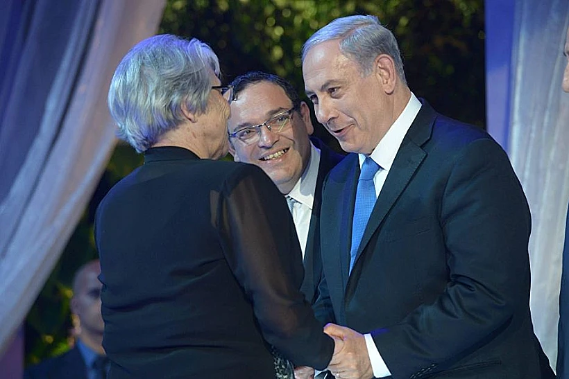 ראש הממשלה ושר החינוך בהענקת פרס ישראל לשנת תשע
