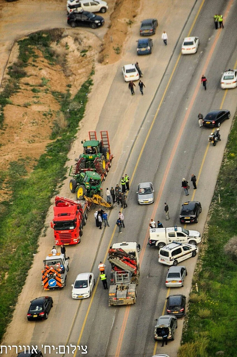 תאונת שרשרת קטלנית ליד צומת להבים בדרום