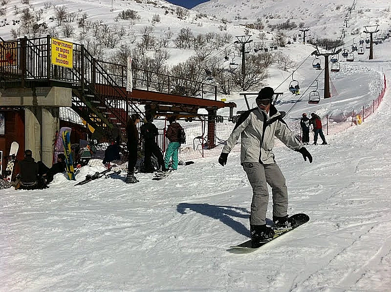 שלג באתר החרמון