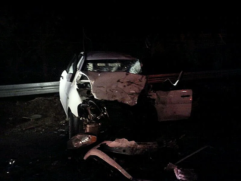 זירת תאונת דרכים בצומת לידו בכביש 90