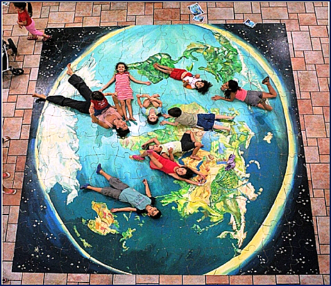 פאזל ענק בפסטיבל מתחילים לחשוב ירוק