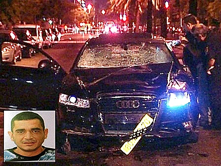 שושן ברבי וזירת התאונה בנתניה - לפרונט בלבד