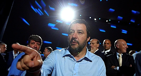 שר הפנים האיטלקי מתאו סלביני (רויטרס)