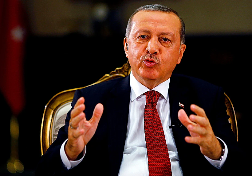 נשיא טורקיה ארדואן בראיון לסוכנות הידיעות רויטרס