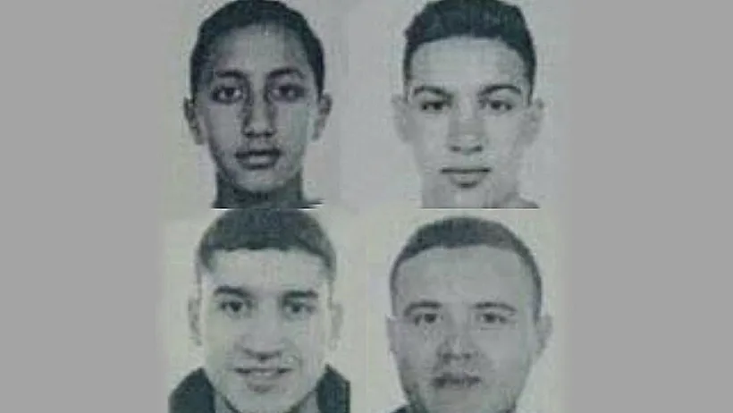 ארבעת החשודים במעורבות בפיגועים בספרד שעדיין מתנהל מצוד אחריהם: מוסא אוכביר, סעיד אללה, מוחמד היומי ויונס אבויעקובונב