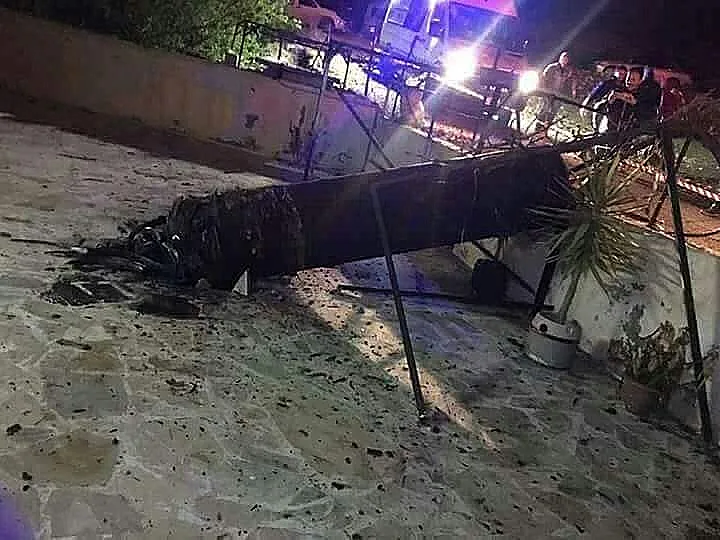 טיל ששוגר מסוריה לעבר ירדן ושנפל באזור העיר אירביד