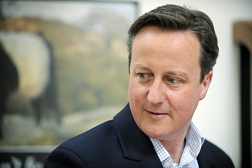 ראש ממשלת בריטניה, דיוויד קמרון, ביום האחרון לקמפיין הבחירות