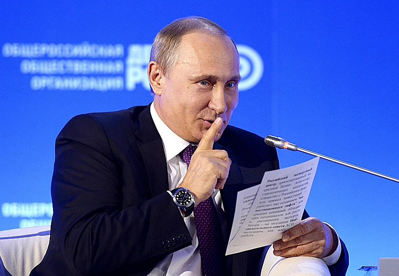 נשיא רוסיה פוטין בפורום הכלכלי במוסקבה