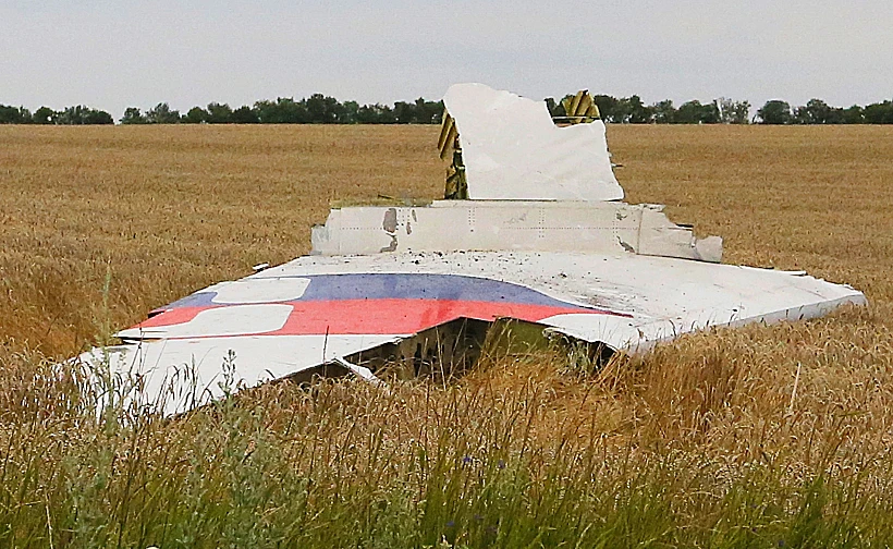 זירת התרסקות המטוס המלזי באוקראינה