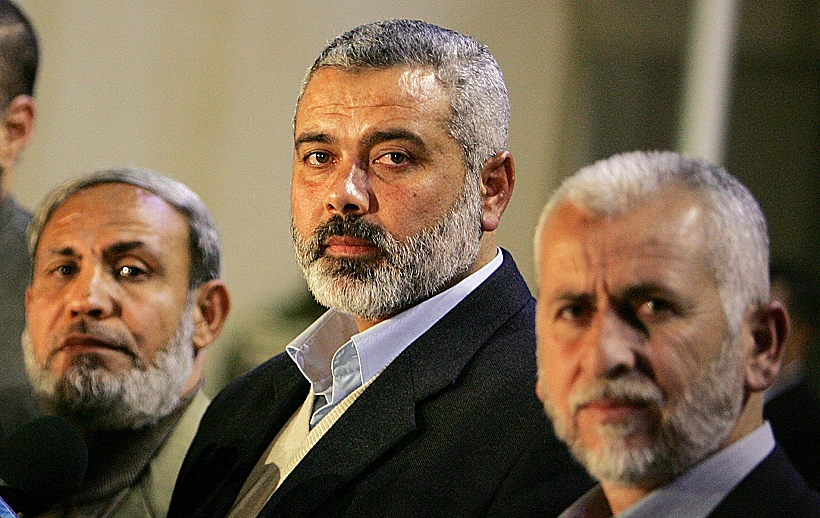 בכירי החמאס אסמאעיל הנייה מחמוד א-זאהיר