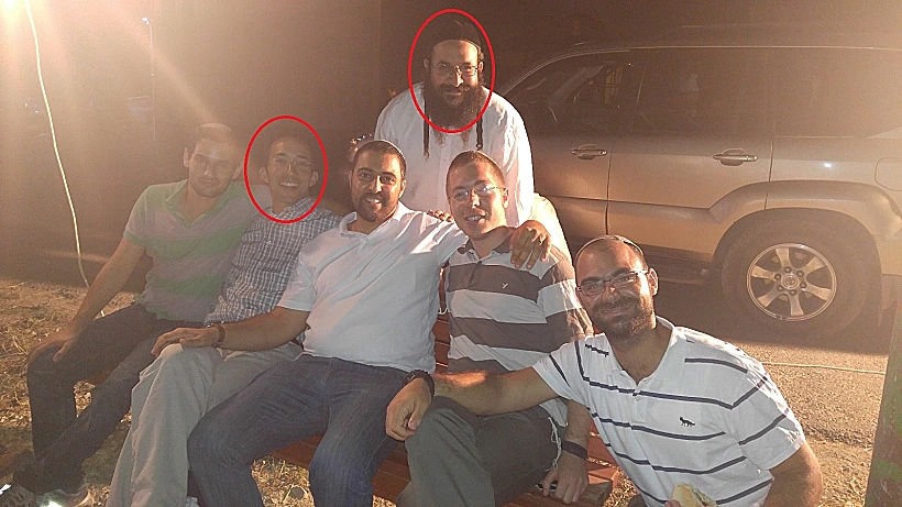 רזיאל שבח ואיתמר בן גל ביום הולדת של חבר משותף לפני שנה