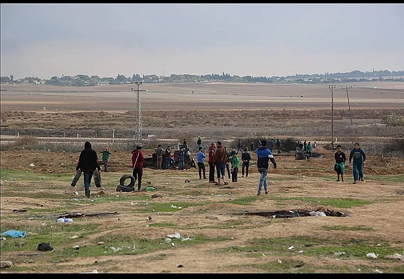 הפרות סדר עם כוחות הביטחון בעזה