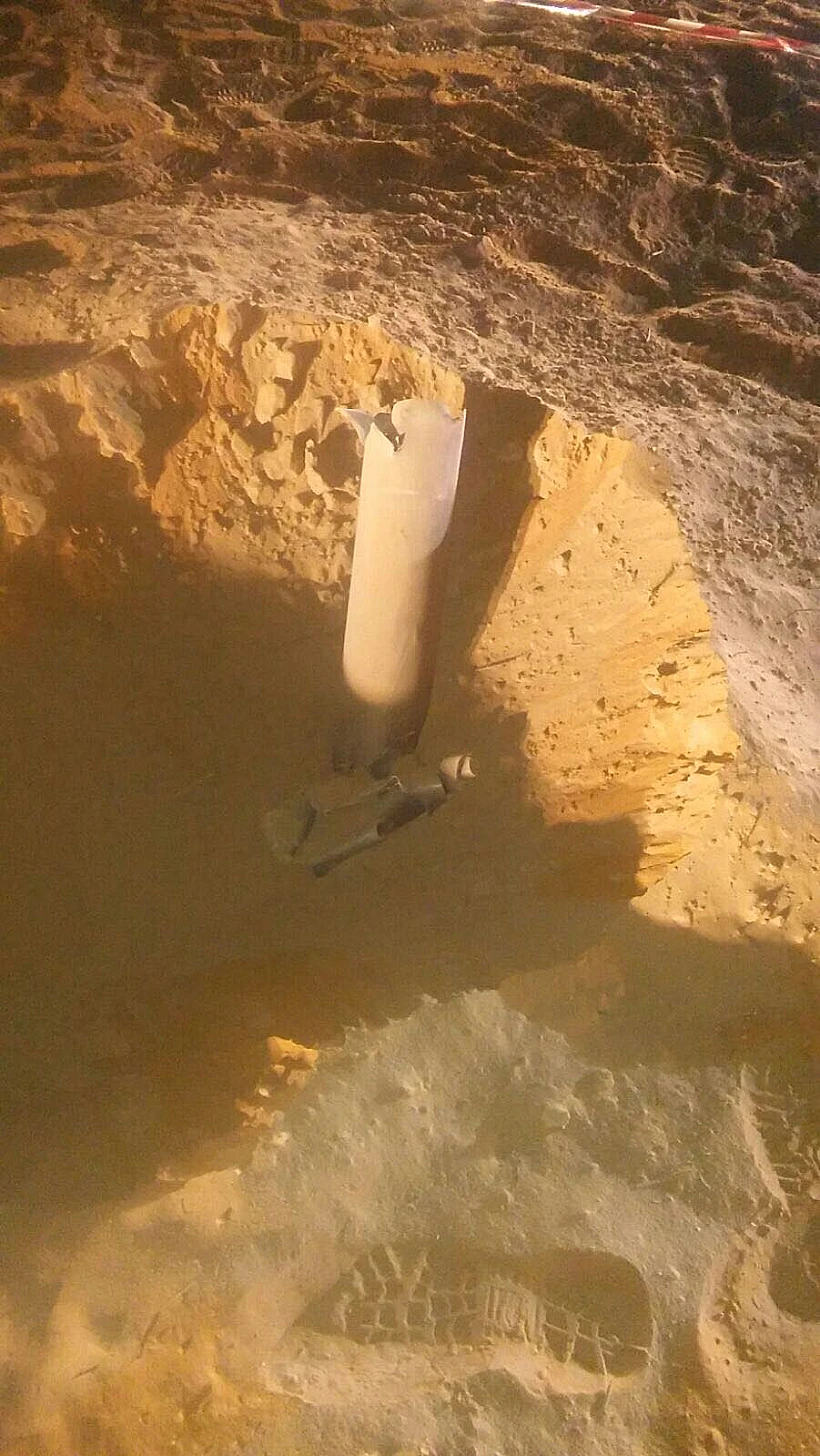 נמצאה הרקטה שנפלה במועצה האיזורית אשכול