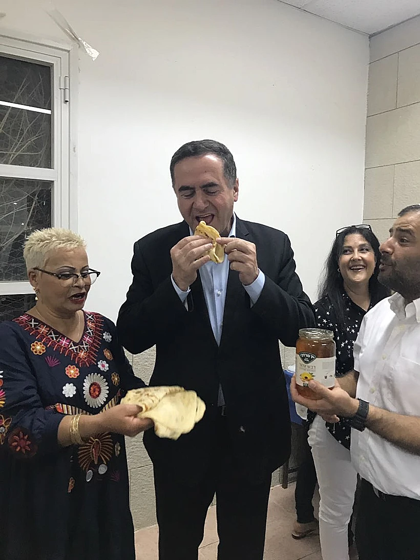 ישראל כץ בחגיגות המימונה