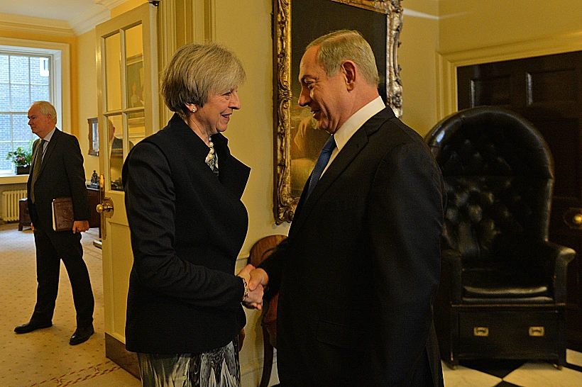 ראש הממשלה נתניהו וראש ממשלת בריטניה מיי