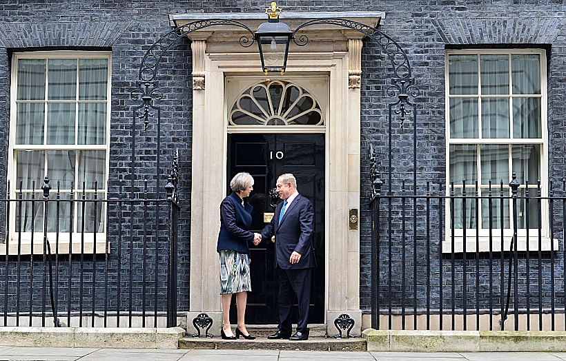 ראש הממשלה נתניהו וראש ממשלת בריטניה מיי