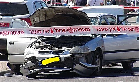 זירת פיגוע הדריסה לכאורה בא-טור שבירושלים