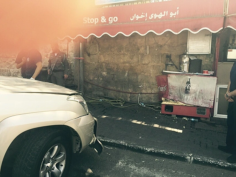 זירת הפיגוע לכאורה בשכונת א-טור שבירושלים