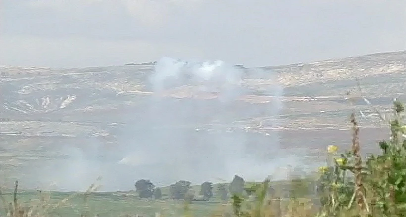 נפילת פגזים בגזרת הר-דב