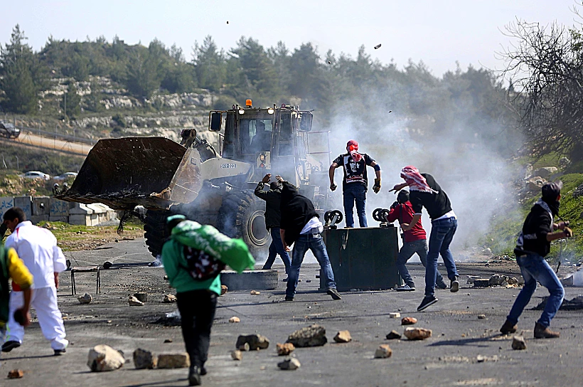 הפגנה בביתוניא למען עצירים שובתי רעב