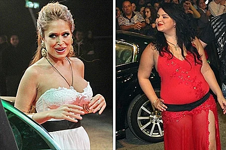 מעיין חודדה ואביבית בר זוהר בכניסה לבית האח הגדול