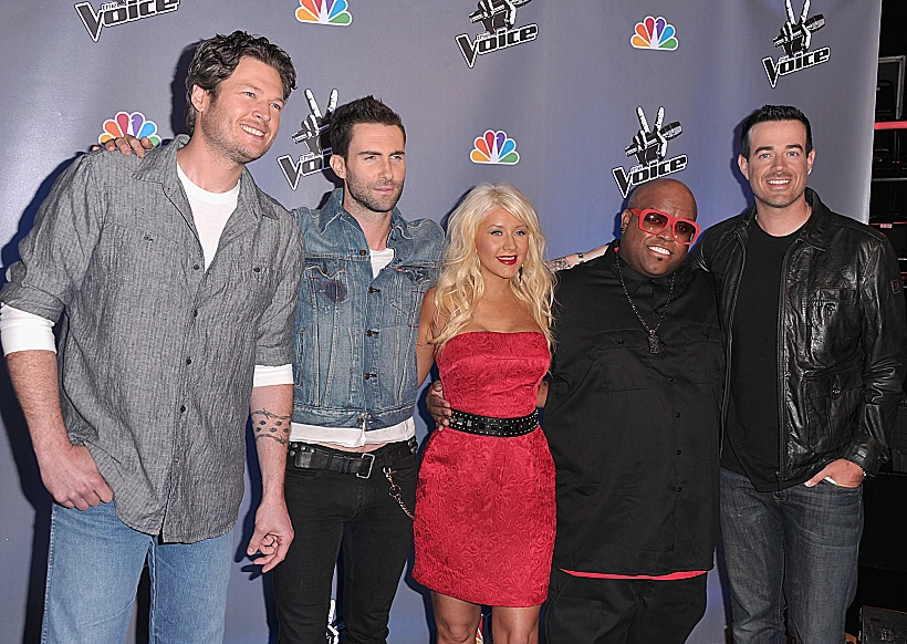 שופטי The Voice במסיבת עיתונאים