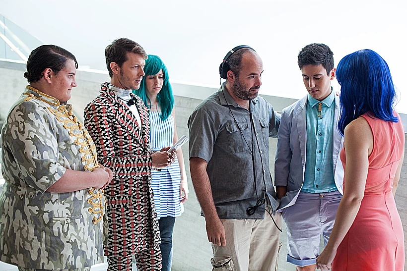 אסף קורמן על הסט של 