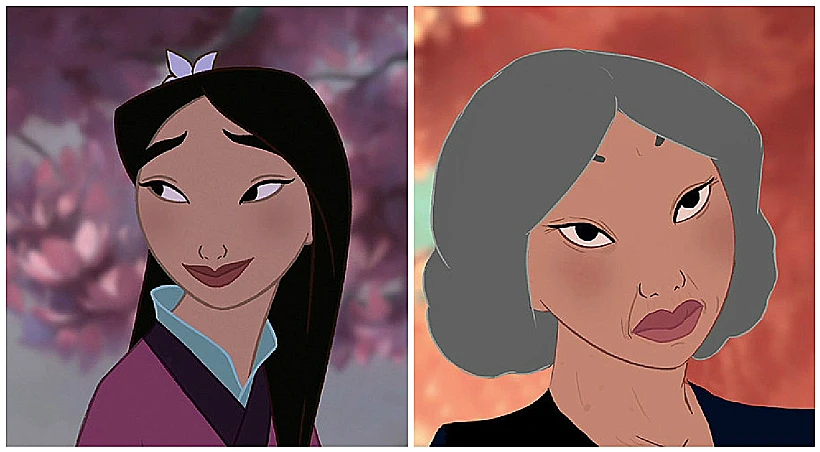 נסיכות דיסני מזדקנות