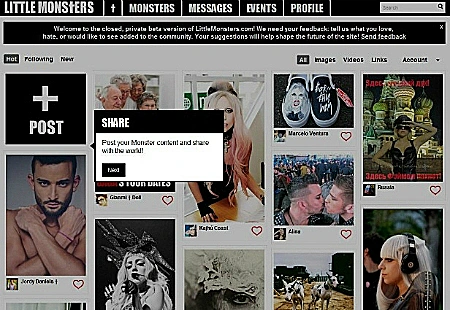 הרשת החברתית של ליידי גאגא little monsters