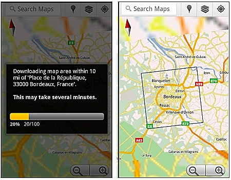גוגל מפות להורדה במצב אופליין