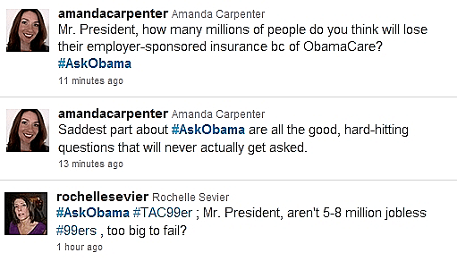 שאלות בטוויטר לנשיא ארה