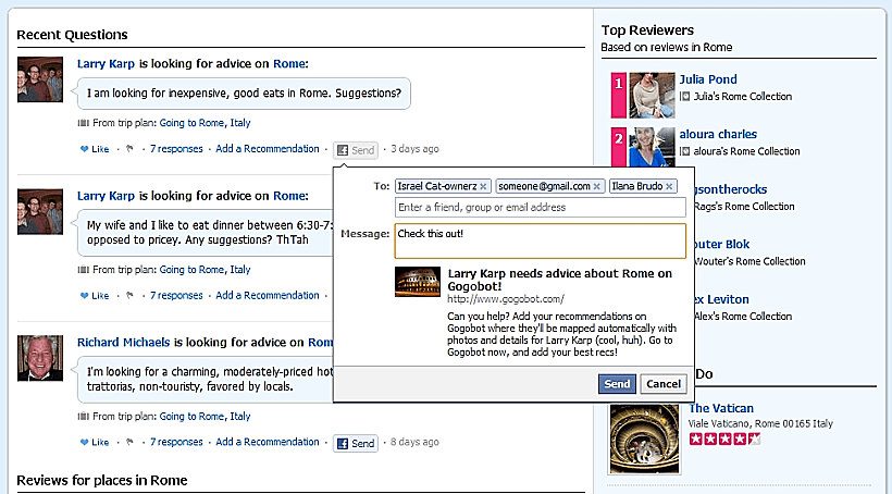 Send - אח של לייק, בן-דוד של שתף