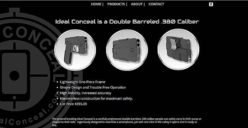 אקדח אייפון עם כוונת לייזר